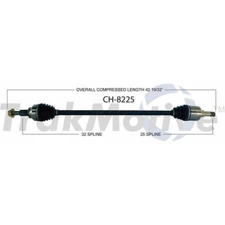 Surtrack Axle Cv Axle Shaft, Ch-8225 CH-8225